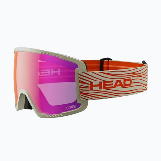 Zdjęcie produktu Gogle narciarskie HEAD Contex Pro 5k red / sylvan Beżowy