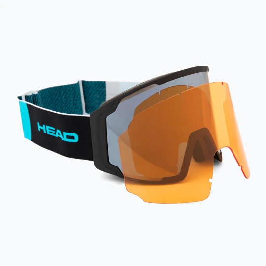 Zdjęcie produktu Gogle narciarskie HEAD Neves Pro 5K Race chrome / rd / 5k chrome / orange Czarny