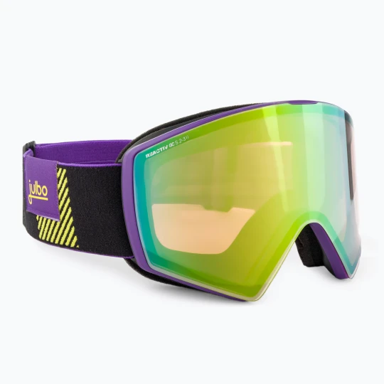Zdjęcie produktu Gogle narciarskie Julbo Razor Edge Reactiv Glare Control purple/black/flash green Fioletowy