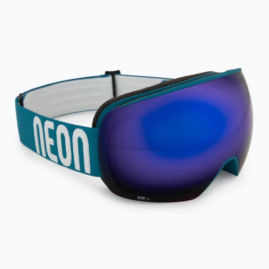 Zdjęcie produktu Gogle narciarskie Neon Beam petroleum/mirror blue Zielony