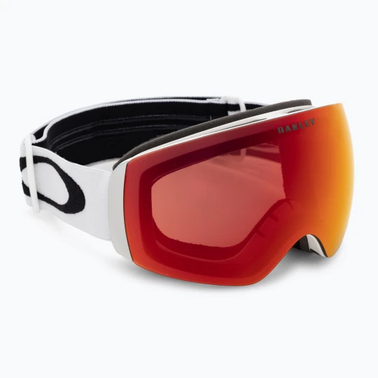 Zdjęcie produktu Gogle narciarskie Oakley Flight Deck M matte white/prizm snow torch iridium Czerwony