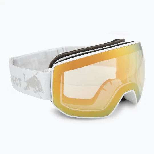 Zdjęcie produktu Gogle narciarskie Red Bull Spect Fink Photo matt white / brown with gold chrom x