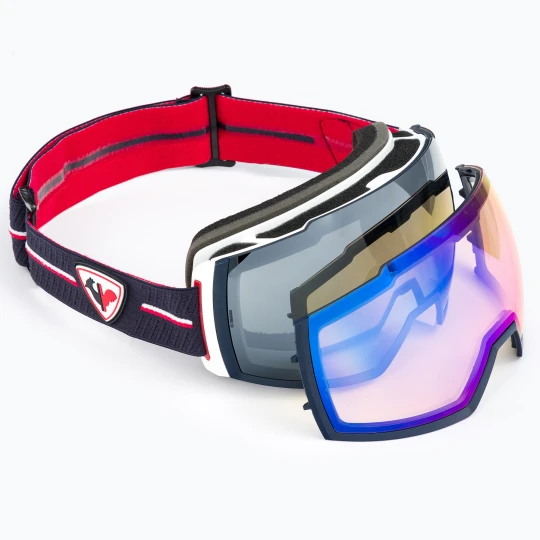 Zdjęcie produktu Gogle narciarskie Rossignol Magne'Lens strato/silver miror/blue miror Granatowy