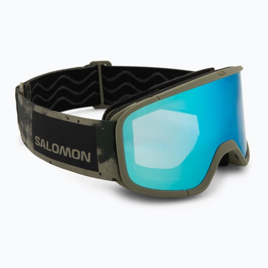 Zdjęcie produktu Gogle narciarskie Salomon Aksium 2.0 S olive night/ml mid blue Zielony