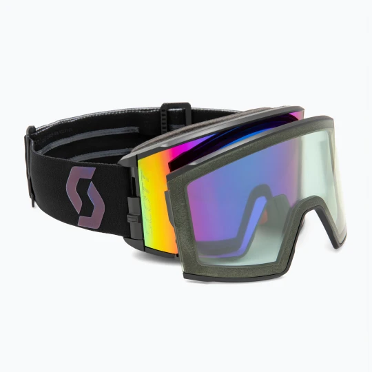 Zdjęcie produktu Gogle narciarskie SCOTT React black/aurora green/enhancer teal chrome/pro green