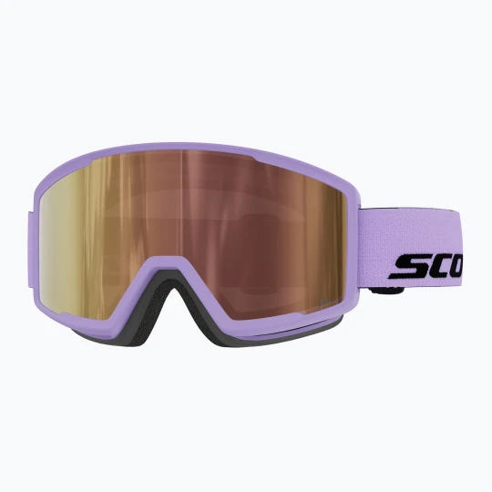 Zdjęcie produktu Gogle narciarskie SCOTT Trace Pro Compact Light Sensitive S1-3 sherbet purple / black / amp ls cinnamon chrome Fioletowy