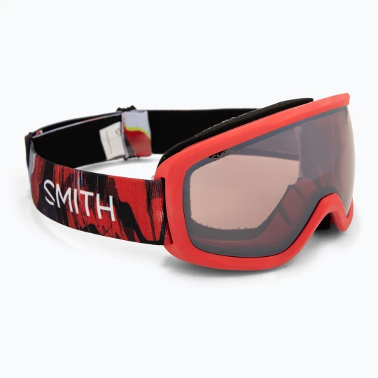 Zdjęcie produktu Gogle narciarskie Smith Snowday Jr patrol mixed signals/ignitor mirror Czerwony