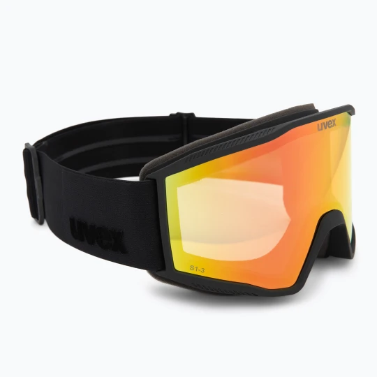 Zdjęcie produktu Gogle narciarskie Uvex Blast V black matt / vario rainbow mirror
