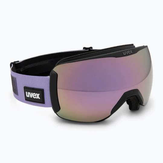 Zdjęcie produktu Gogle narciarskie UVEX Downhill 2100 CV black matt / mirror lavender green