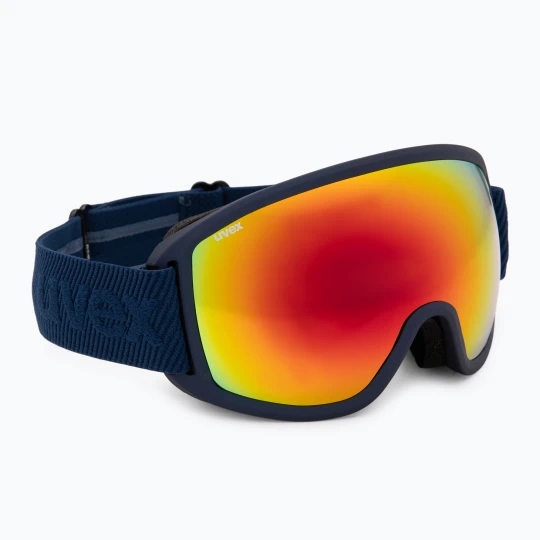 Zdjęcie produktu Gogle narciarskie UVEX Topic navy matt/mirror rainbow rose Granatowy