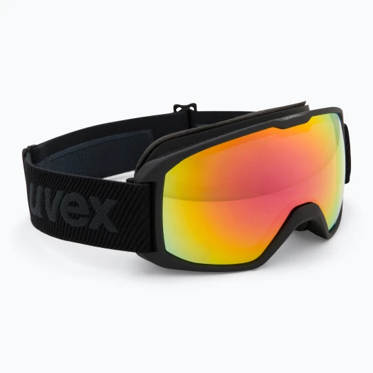 Zdjęcie produktu Gogle narciarskie UVEX Xcitd V black matt / mirror rainbow clear
