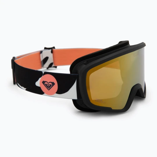 Zdjęcie produktu Gogle snowboardowe dziecięce ROXY Missy big flowers/clux ml orange Czarny