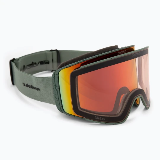 Zdjęcie produktu Gogle snowboardowe męskie Quiksilver Storm MG dark ivy / clux ml red Szary