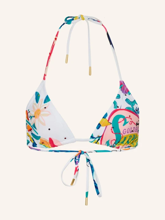 Zdjęcie produktu Goldbergh Top Bikini Typu Trójkąt Caprella Z Kamyczkami weiss biały