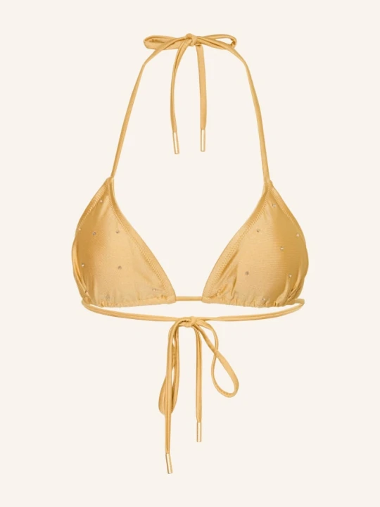 Zdjęcie produktu Goldbergh Top Bikini W Kształcie Trójkąta Velora Z Kamyczkami gold