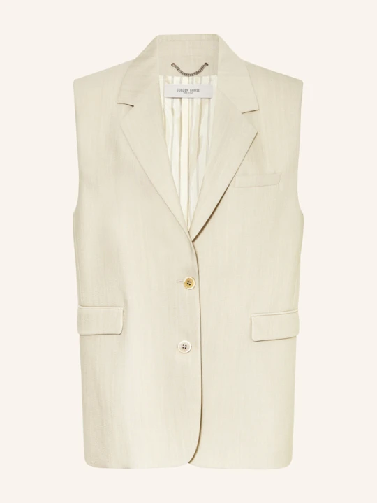 Zdjęcie produktu Golden Goose Kamizelka Typu Blezer Journey beige JASNOBRĄZOWY