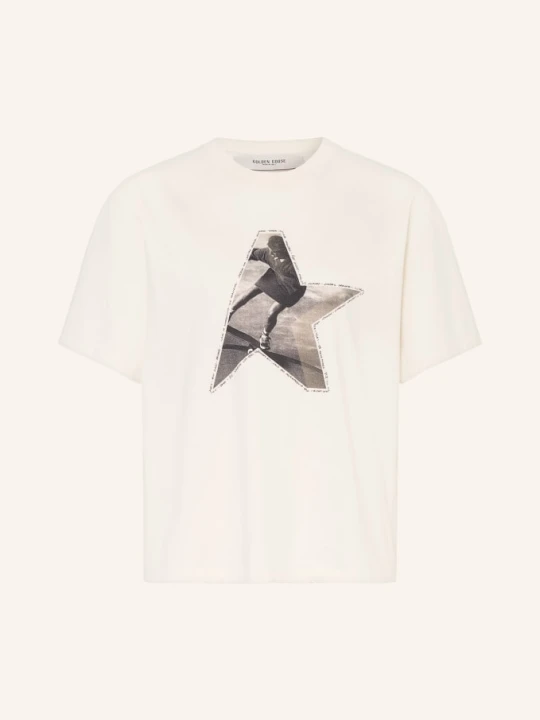 Zdjęcie produktu Golden Goose Koszulka Journey weiss biały