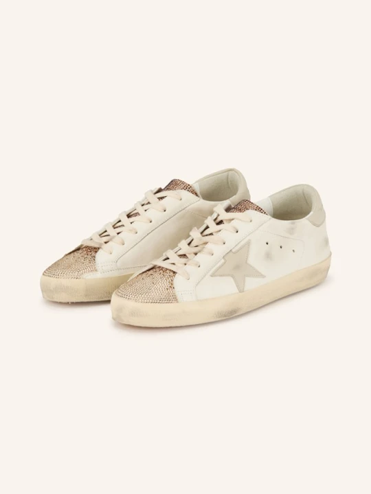 Zdjęcie produktu Golden Goose Sneakersy Super-Star Z Kamykami Ozdobnymi weiss biały