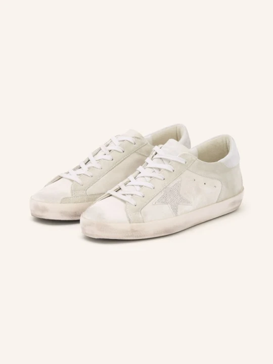 Zdjęcie produktu Golden Goose Sneakery Super-Star Z Kamieniami Ozdobnymi weiss JASNOCZARY