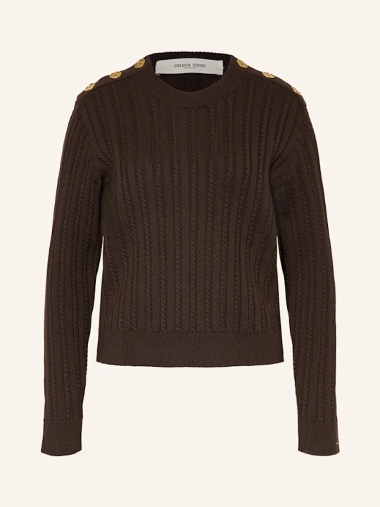 Zdjęcie produktu Golden Goose Sweter Journey braun CIEMNOBRĄZOWY