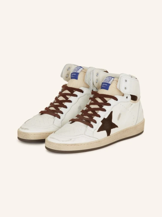 Zdjęcie produktu Golden Goose Wysokie Sneakersy Sky Star weiss
