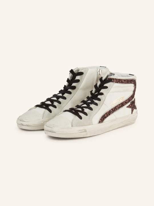 Zdjęcie produktu Golden Goose Wysokie Sneakersy Slide weiss BIAŁY