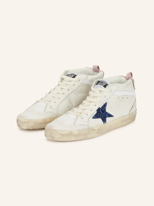 Zdjęcie produktu Golden Goose Wysokie Trampki Mid Star weiss BIAŁY