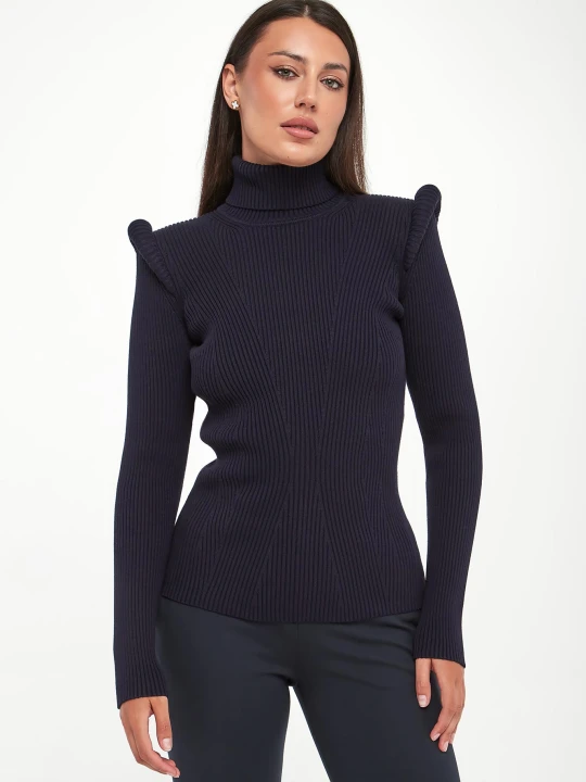 Zdjęcie produktu Golf damski z poduszkami w ramionach ELISABETTA FRANCHI