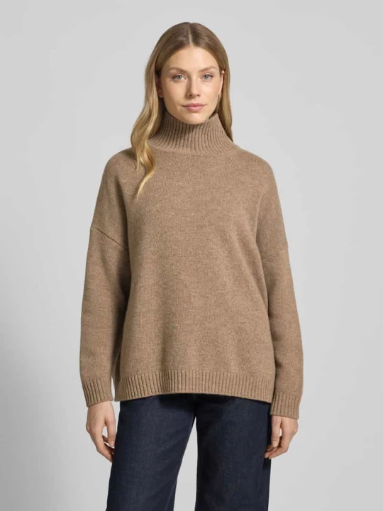 Zdjęcie produktu Golf o kroju oversized z czystej żywej wełny model ‘BORGIA’ Weekend Max Mara Orzechowy melanż