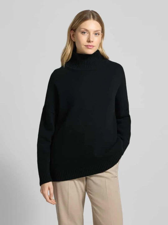 Zdjęcie produktu Golf o kroju oversized z czystej żywej wełny model ‘BORGIA’ Weekend Max Mara Czarny