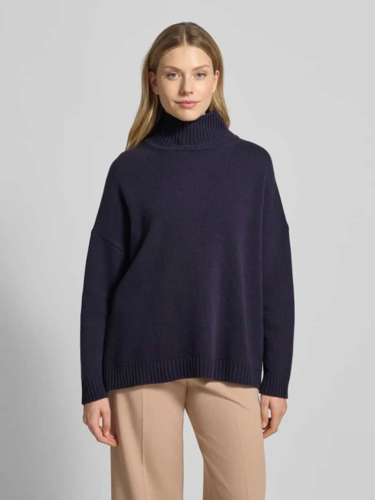 Zdjęcie produktu Golf o kroju oversized z czystej żywej wełny model ‘BORGIA’ Weekend Max Mara Granatowy