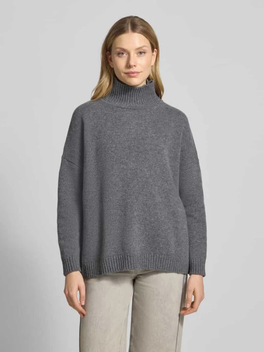 Zdjęcie produktu Golf o kroju oversized z czystej żywej wełny model ‘BORGIA’ Weekend Max Mara Antracytowy