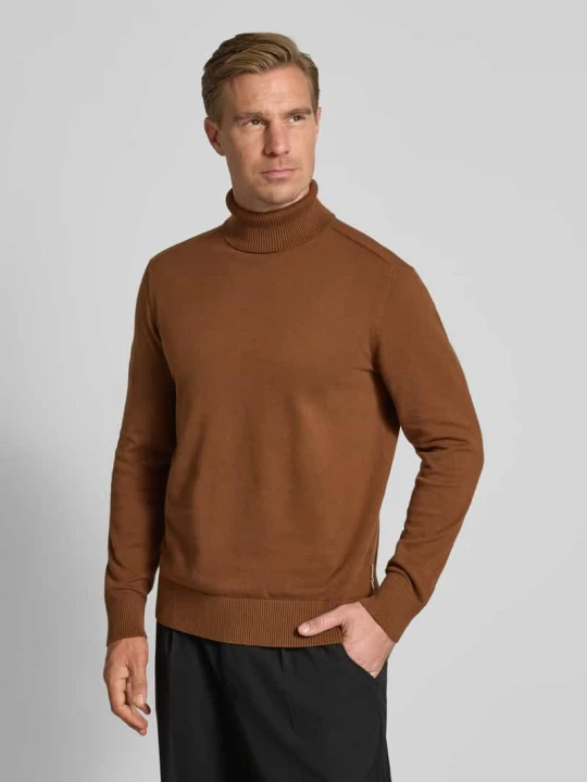 Zdjęcie produktu Golf o kroju regular fit z czystej bawełny Tom Tailor Camel