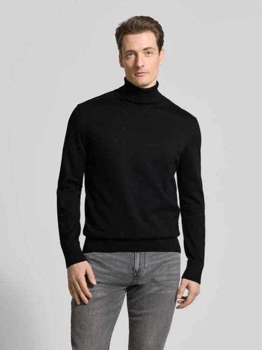 Zdjęcie produktu Golf o kroju regular fit z czystej bawełny Tom Tailor Czarny