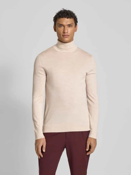 Zdjęcie produktu Golf o kroju regular fit z czystej wełny merino model ‘TRAY’ Selected Beżowy