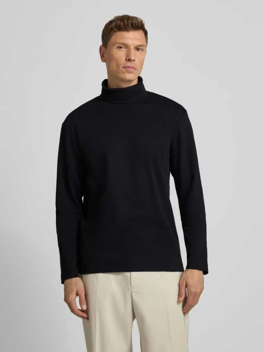 Zdjęcie produktu Golf o kroju regular fit z mieszanki bawełny Tom Tailor Czarny