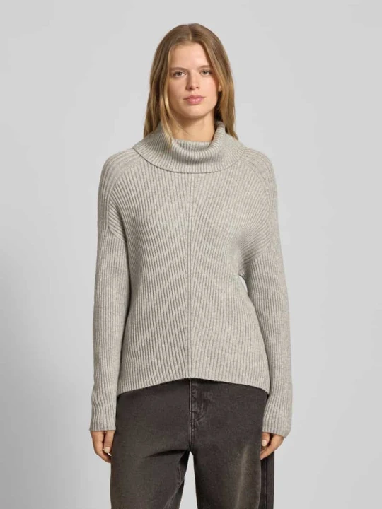 Zdjęcie produktu Golf o kroju regular fit z mieszanki wiskozy model ‘KATIA’ Only Średnioszary melanż