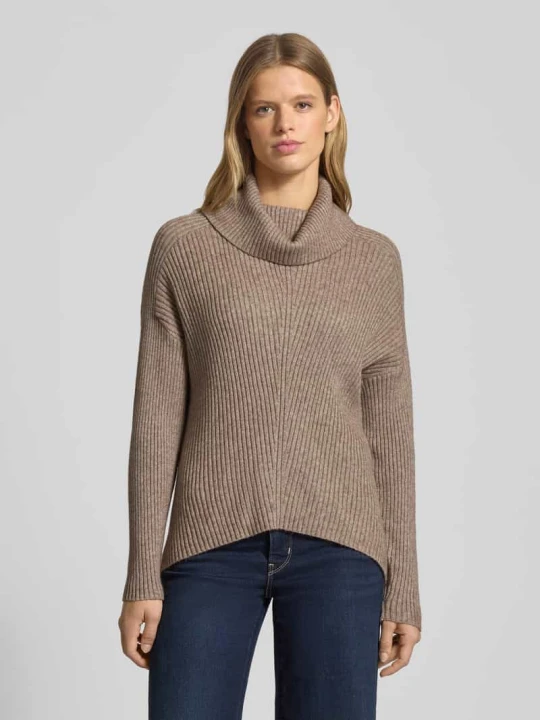 Zdjęcie produktu Golf o kroju regular fit z mieszanki wiskozy model ‘KATIA’ Only Beżowy melanż