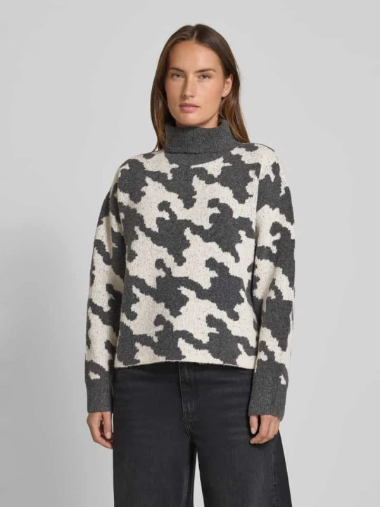 Zdjęcie produktu Golf o kroju regular fit ze wzorem na całej powierzchni model ‘HURLEY’ Vero Moda Średnioszary
