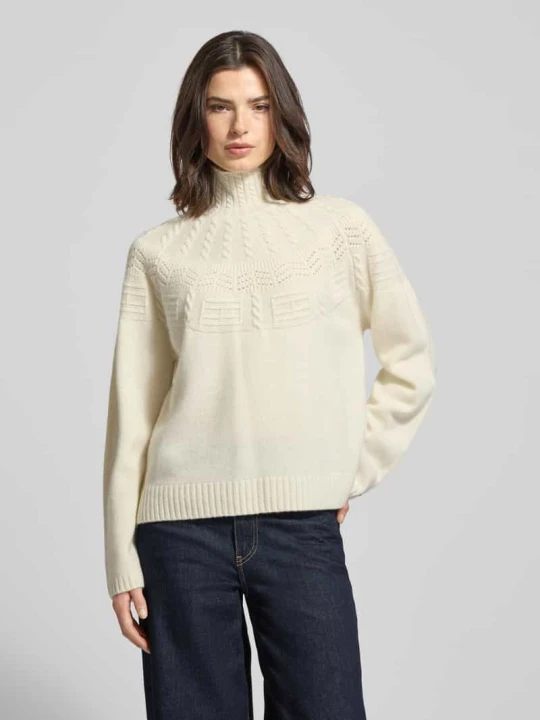 Zdjęcie produktu Golf o kroju relaxed fit z czystej wełny Tommy Hilfiger Écru