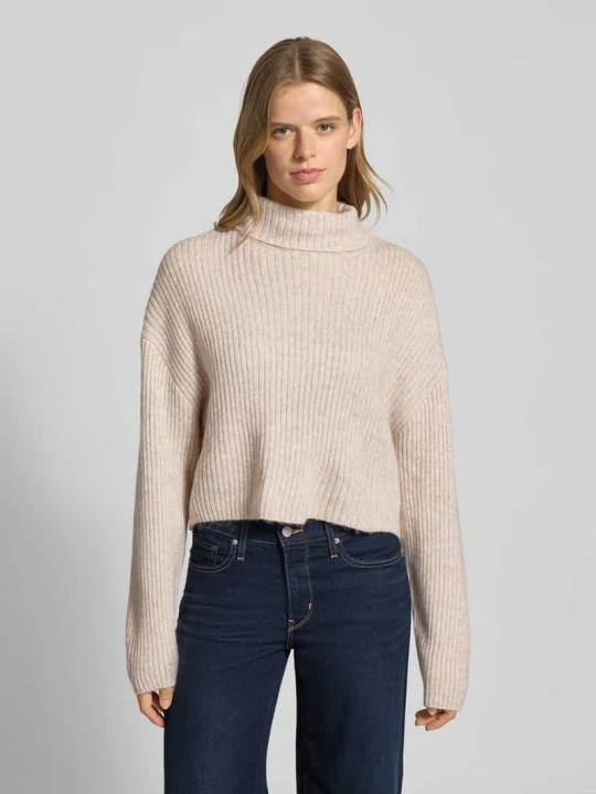 Zdjęcie produktu Golf o kroju relaxed fit z dodatkiem wełny model ‘MELANIE’ Only Różowawy