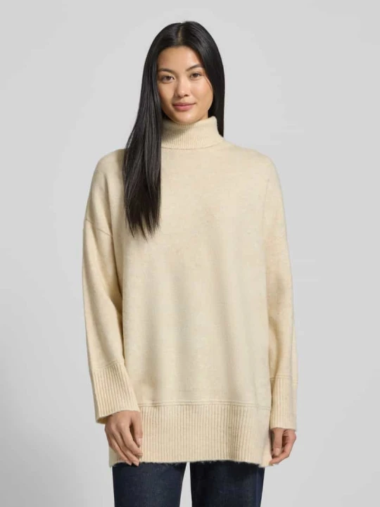 Zdjęcie produktu Golf o kroju relaxed fit z dzianiny z dodatkiem wełny model ‘AQUARIUS’ Vero Moda Écru