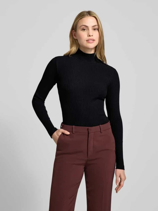 Zdjęcie produktu Golf o kroju slim fit z mieszanki bawełny model ‘DRIZA’ Hugo Czarny