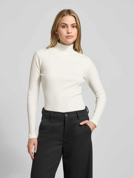 Zdjęcie produktu Golf o kroju slim fit z mieszanki bawełny model ‘DRIZA’ Hugo Złamany biały