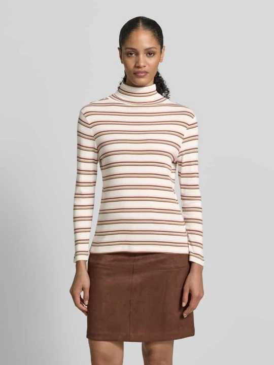 Zdjęcie produktu Sweter z golfem o kroju slim fit z czystej bawełny s.Oliver Złamany biały
