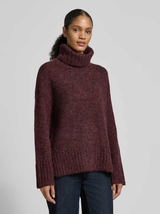 Zdjęcie produktu Golf o luźnym kroju z dodatkiem wełny model ‘INGRID’ Vero Moda Bordowy melanż