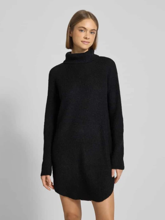 Zdjęcie produktu Sweter z golfem z dodatkiem wełny model 'ELLEN' Pieces Czarny