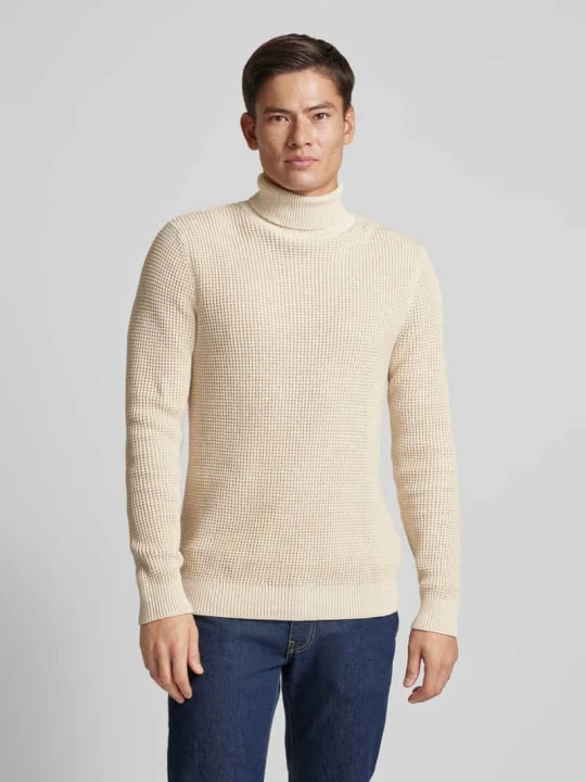 Zdjęcie produktu Golf z detalem z logo model ‘VIGGO’ Jack&Jones Piaskowy