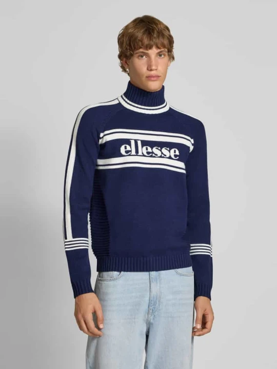 Zdjęcie produktu Golf z mieszanki wiskozy model „PELLINI” Ellesse Ciemnoniebieski