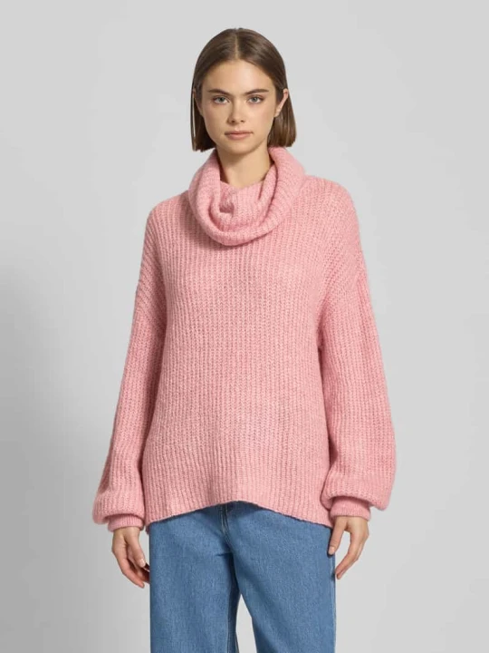 Zdjęcie produktu Golf z obniżonymi ramionami model ‘Jarine’ LeGer Różowawy